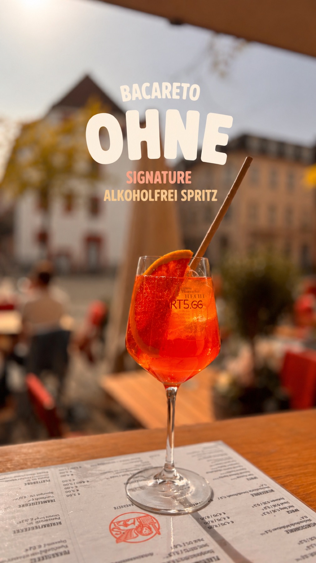 Alkoholfreier Spritz Heidelberg bei BACARETO